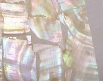 Äkta pärlemors snäckskal INLÄGG Äkta snäckskal Tunn plåtfaneröverlägg Gör-det-själv-gitarr