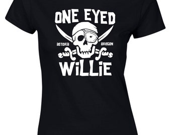 The Goonies One Eyed Willie 80s movie Womens T-Shirt