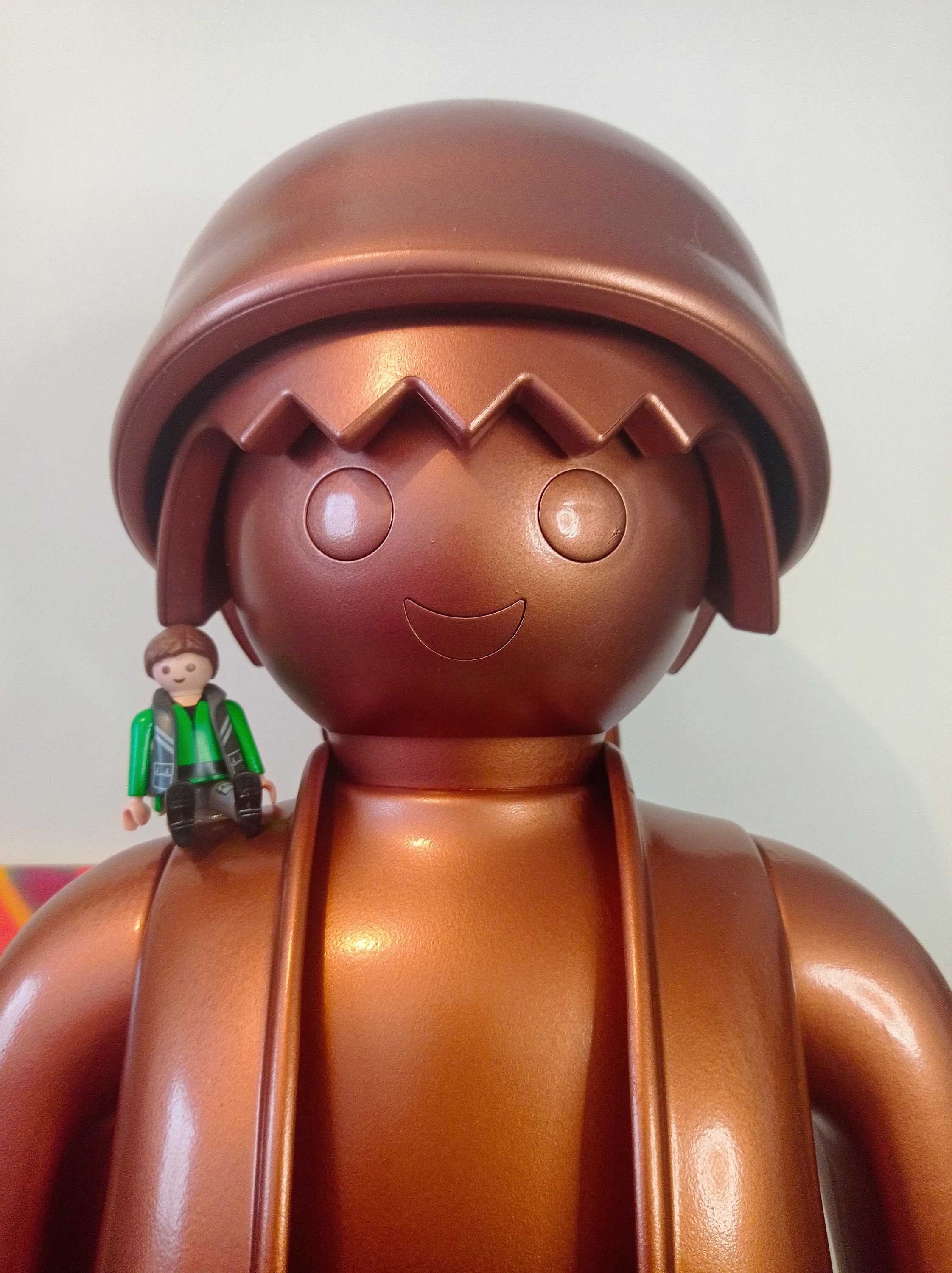 Playmobil XXL Custom, Copper Monochrome Giant Playmobil, Vintage