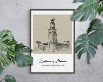 Alexandria Lighthouse Etsy