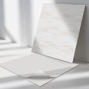 Texture With Delicate Lines PVC Wall Tiles, Creamy Tile Stickers, Self Adhesive Tiles, Texture Tile Stickers, Wall Tile Stickers
