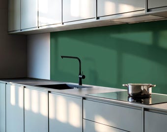 Color Dark Green PVC Wall Tiles, Green Tile Stickers, Peel and Stick Tiles, Texture Tile Stickers, Bathroom Tile Stickers