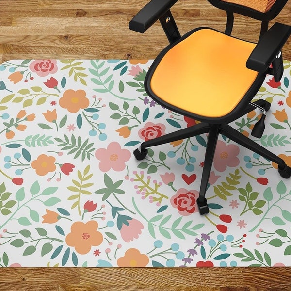 Office Chair Mat Spring Day Wind Chair Pad, Splash Mat, Waterproof  Chair Mat, Aesthetic Decoration, Indoor Mat Carpet Room, Game Rug