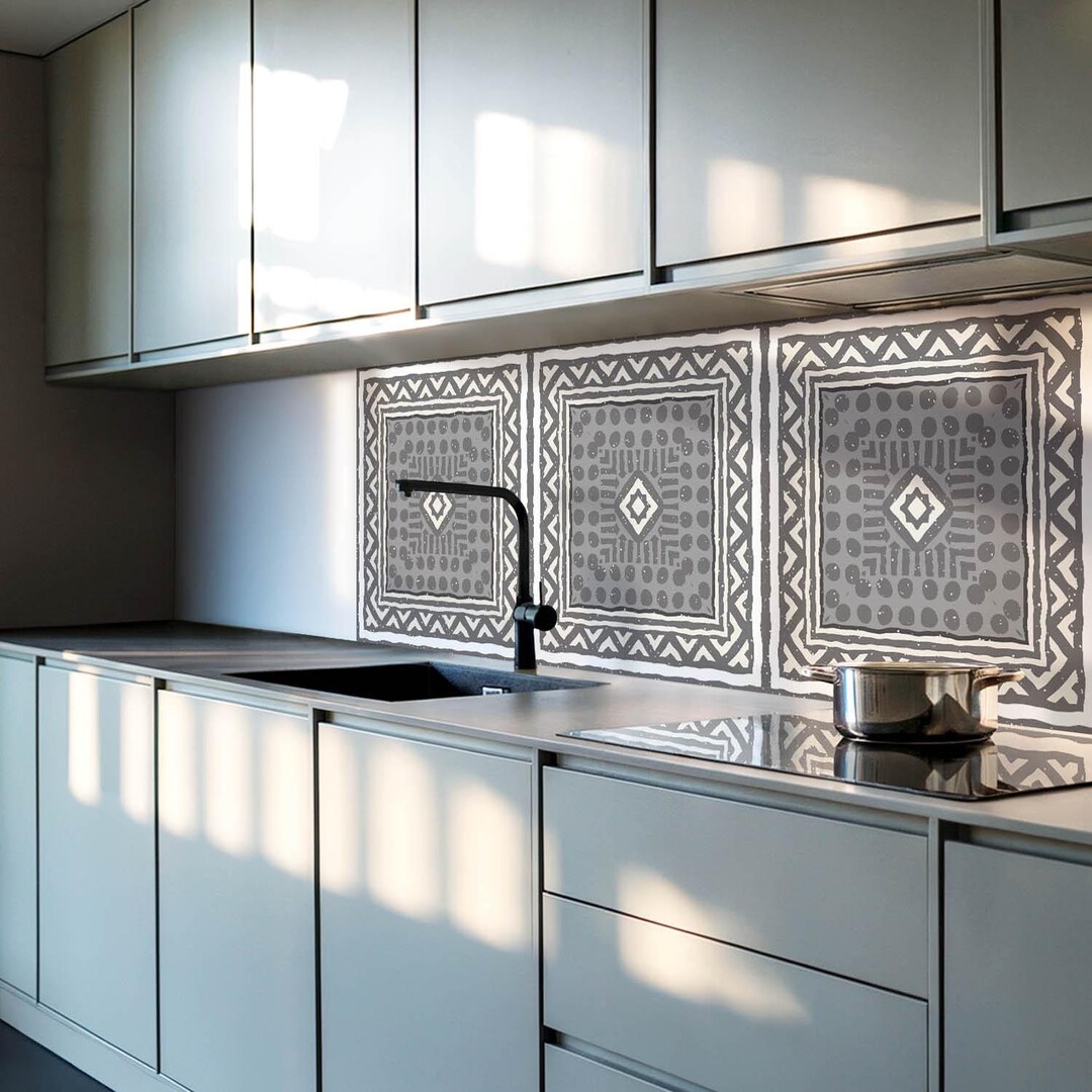 Sticker Decorative Panel Frames Panel Stickers, Gray Self Adhesive Panels, Backsplash Panel ...