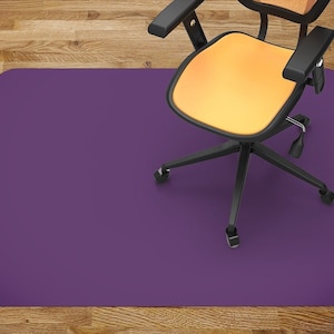 Office Chair Mat Dark Purple Chair Pad, Office Chair Mat, Chair Floor Protect, Kids Play Mat, Area Floor Mat, Game Rug, Placemat