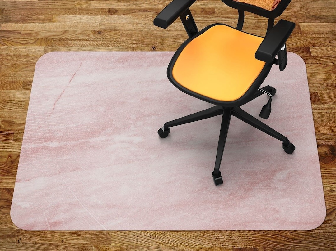 Office Chair Mat Pink Brush Chair Mat Carpet, Splash Mat, Waterproof Chair Mat, Aesthetic ...