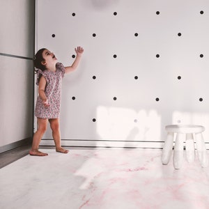 Bipin Vinyl Mat, pink marble texture bold contrasting veining natural pattern, PVC carpet, comfort mat, plain mat #29RW