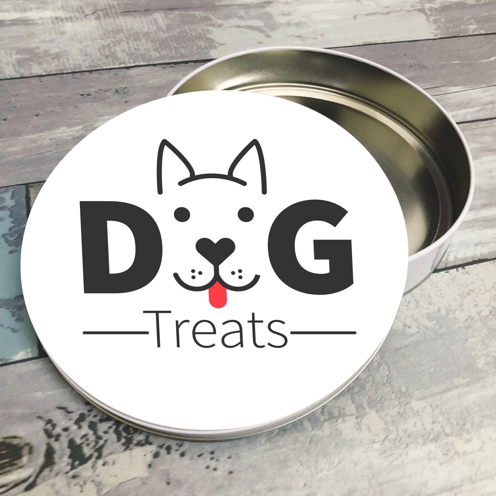 Dog Treat Tins Biscuit & Food Storage Dog Treat Tin Great Etsy