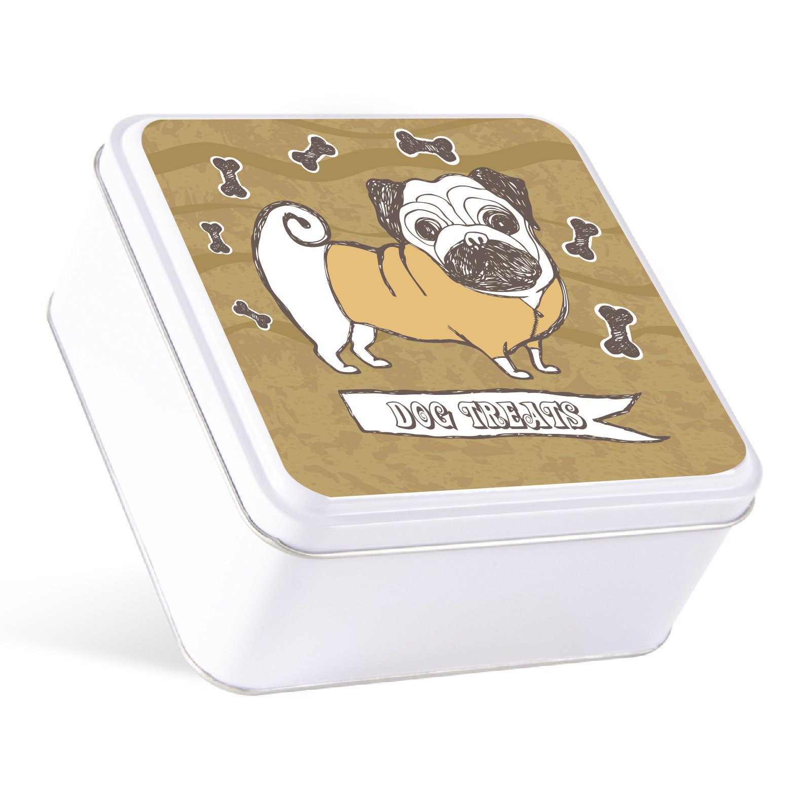 Dog Treat Tins Biscuit & Food Storage Dog Treat Tin Great Etsy