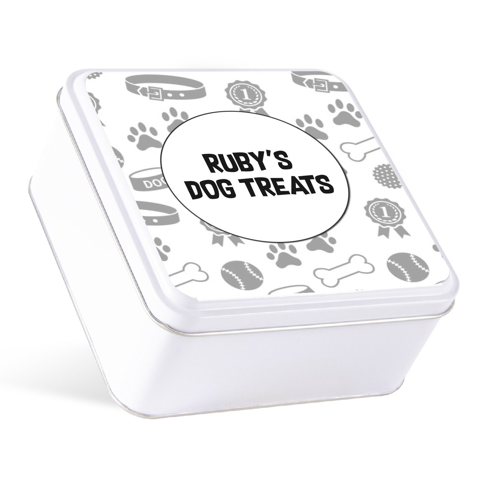 Dog Treat Tins Biscuit & Food Storage Dog Treat Tin Great Etsy