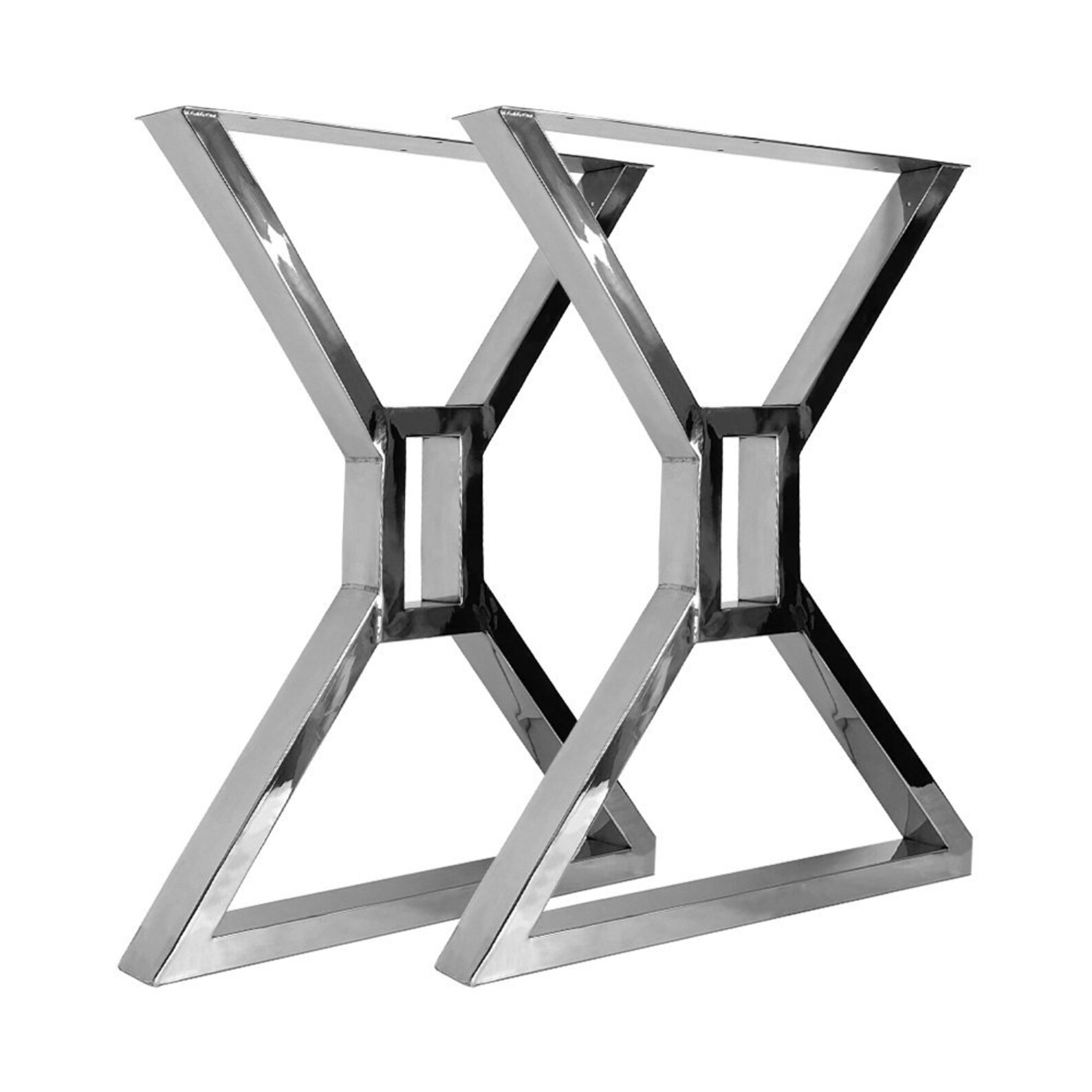 1 Pair Table Legs X Shape Stainless Steel 3 Colors chrome Etsy UK
