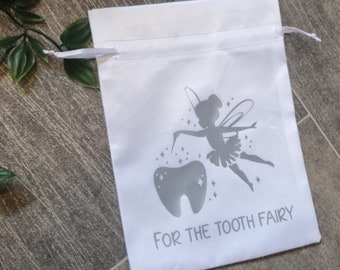 Tooth Fairy Pouch, Jute Hessian Bag, Pouch, First Tooth, Keepsake, Personalised, Gift For Girl, Gift For Boy,