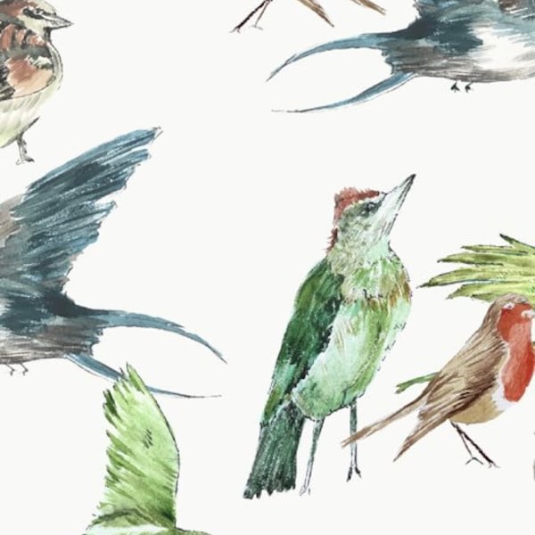 Bird Wallpaper Etsy UK