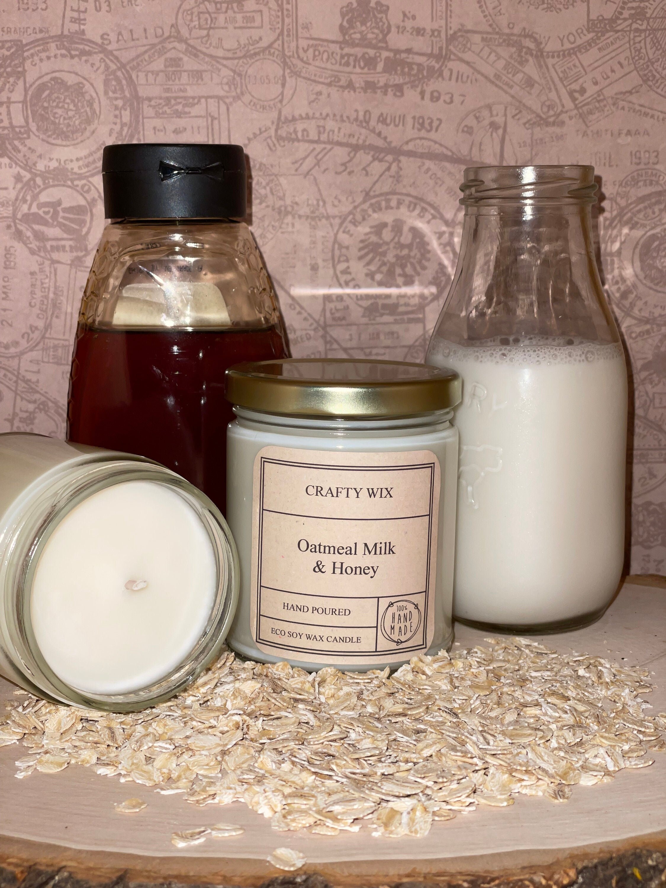 Oatmeal Milk & Honey Soy Wax Candle Etsy