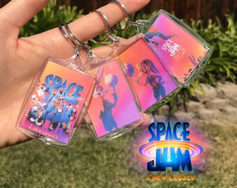 Space Jam Keychain Etsy