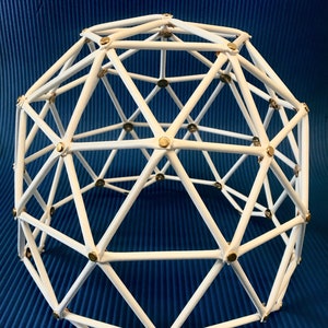 Geodesic Dome Model 2v Silo Tabletop Kit (11-1/4" Diameter x 8-1/2" Tall)