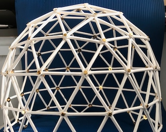 Geodesic Dome Model 3v 5/8 Silo Tabletop Kit (16-1/2&quot; Diameter x 13&quot; Tall)
