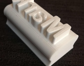 Custom Stamp - Name/Text - 3D Printed Cookie or Clay Stamp | Transform your cookies and polymer clay creations with your own Custom Stamp!
