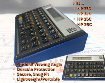 HP Calculator Holder | 15C and 12C Holder | HP Calculator Desktop Holder | ClearView FlexC