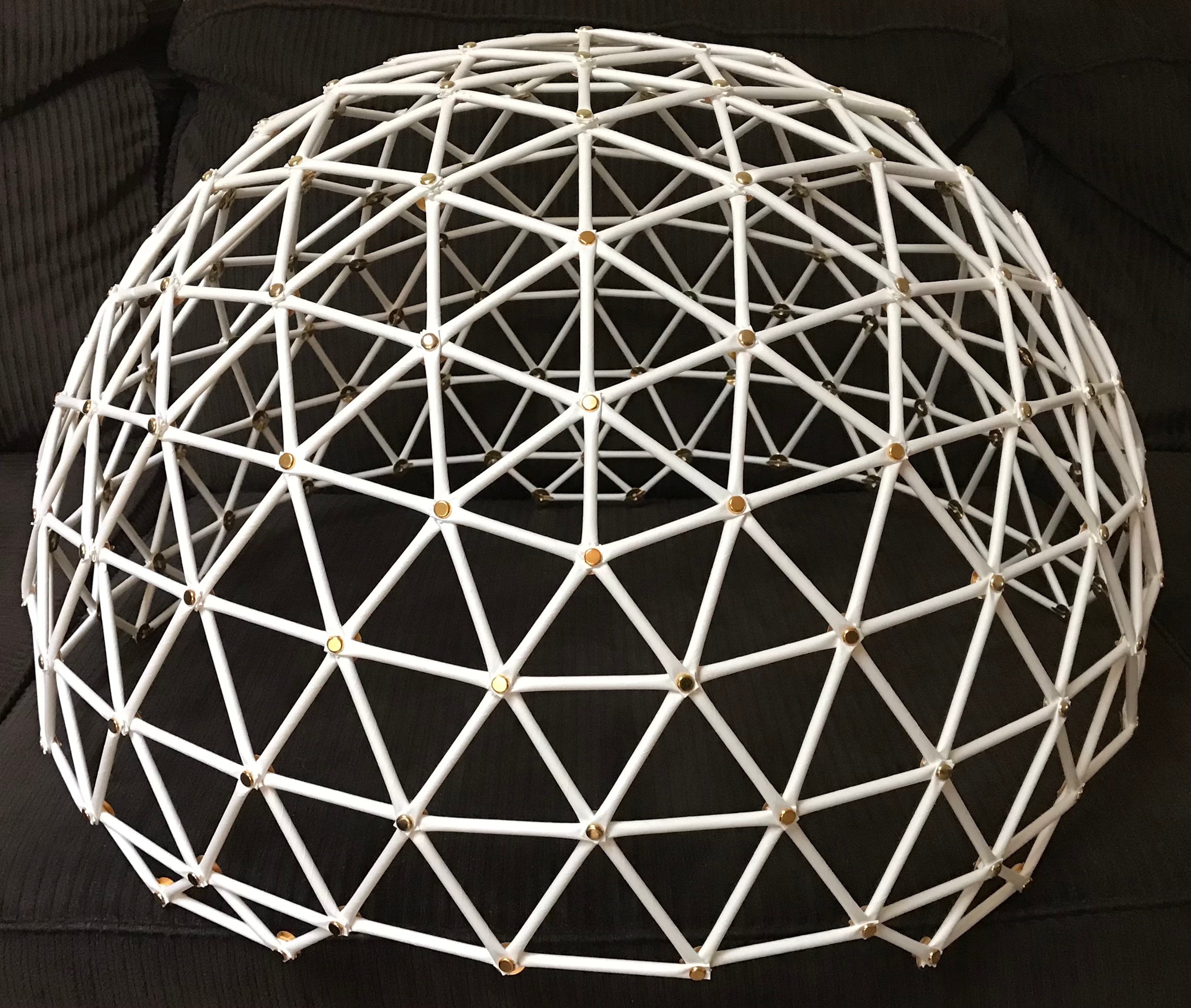 Geodesic Dome Model 5v 8/15 Tabletop Kit (26-1/2" Diameter x 15" Tall)