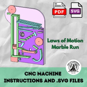 CNC Build Plans Marble Run / SVG Files G-Code Marble Run / Woodworking Plans Marble Run / CNC Projects