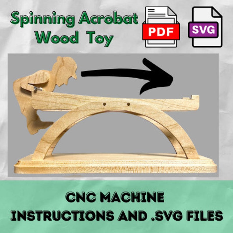 Wooden Acrobat Toy - Etsy