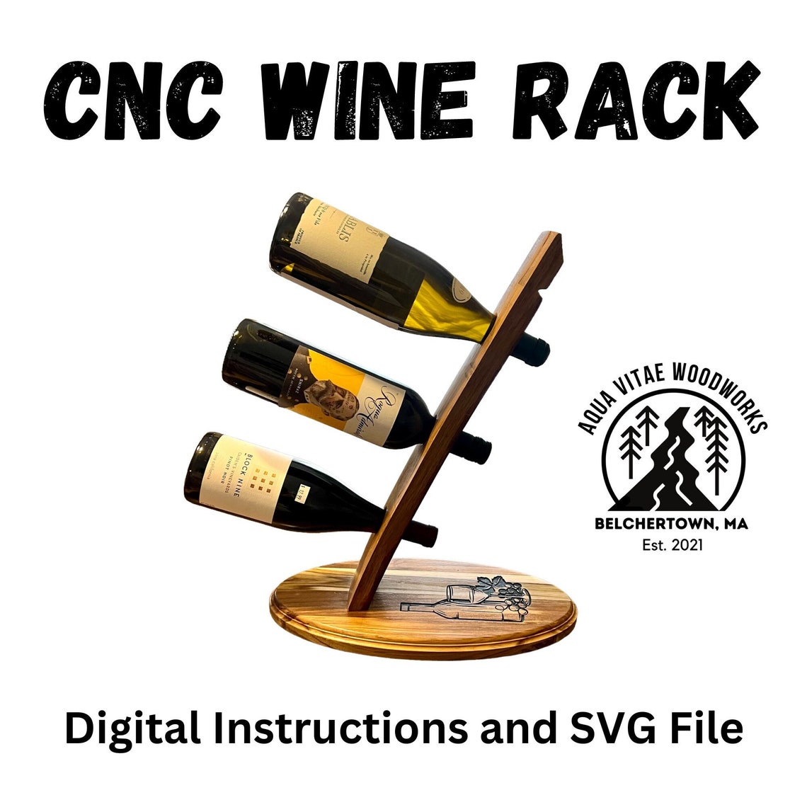 CNC Wine Rack SVG File / Wine Rack Build Instructions / Wine Etsy