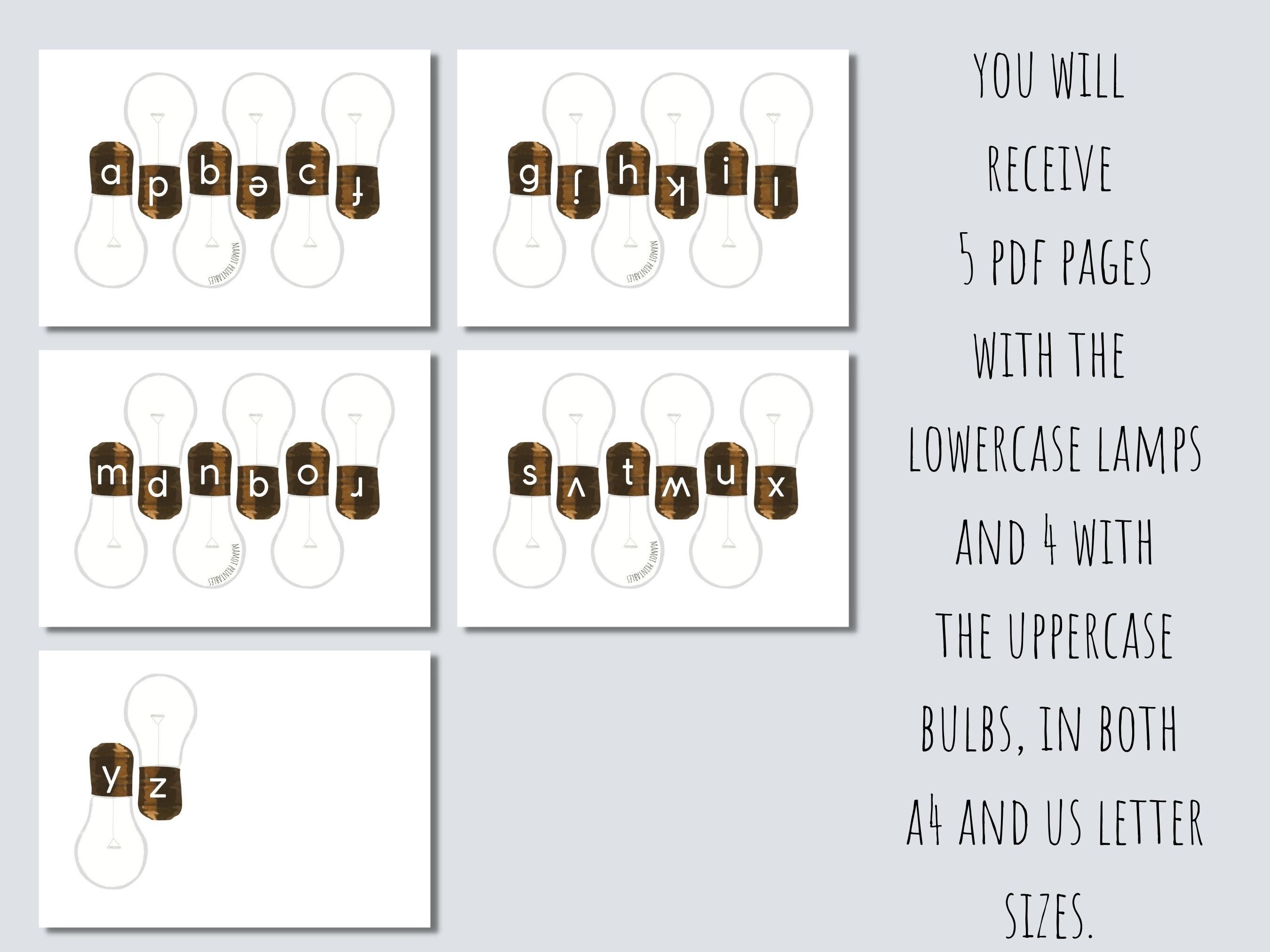 Printable Alphabet Matching Letter Game for Kids Alphabet - Etsy