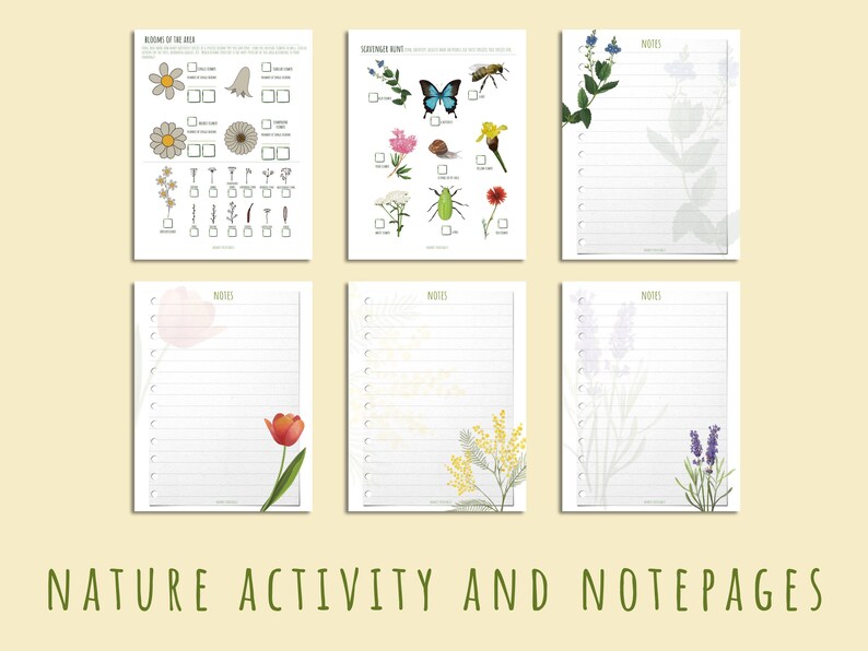 Printable Flower Unit Study: Homeschool Learning Activity (35 PDF Pages ...