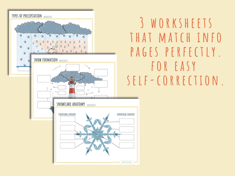 Winter Snow Unit Study: Preschool Printable (PDF) - Etsy