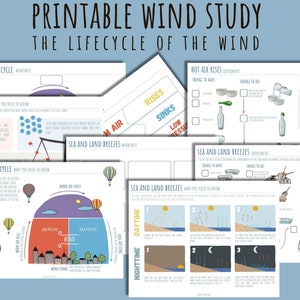 Utskrivbara vindstudieblad: Hemundervisning om väder (PDF)