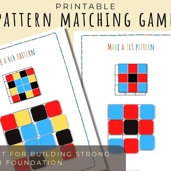 Printable math activity - pattern recognition - kindergarten math learning, preschool math worksheets, preschool activities, homeschool math