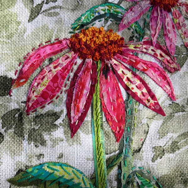 Slow Stitching Kit - Echinacea