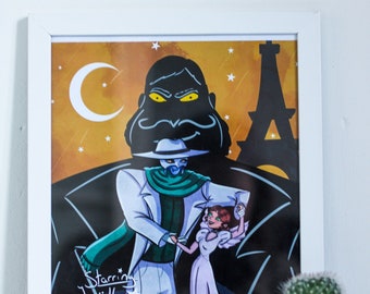 Lucille and Francoeur • A monster in Paris • A4 Glossy Print