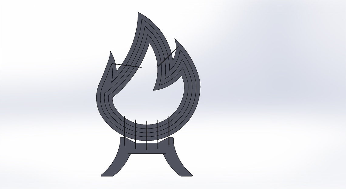 Collapsible portable Fire Pit Dxf Digital data Fire pit Dxf Etsy