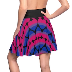 Women's Bisexual Heart Skirt