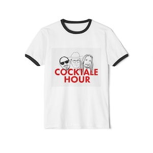 Cocktale Hour Podcast Unisex T-Shirt, Vintage Tees, Retro Apparel, Graphic Tee, Cotton Shirt