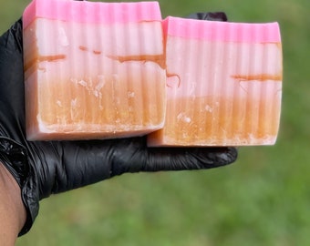 Pink Moscato Bath Bar- Vegan Soap, Homemade Soap, Handmade Soap, Natural Soap, Fruity Soap