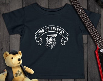 Sohn von Anarchie Baby Kleinkind Tshirt - Baby Biker Tshirt - Punk Kids - alternative Kinderkleidung - Goth Baby - Rocker Baby