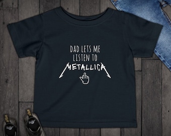 Baby Toddler Metallica-themed kids Tshirt - baby Metal Tshirt - punk kids - alternative kids clothes - goth baby - rocker baby