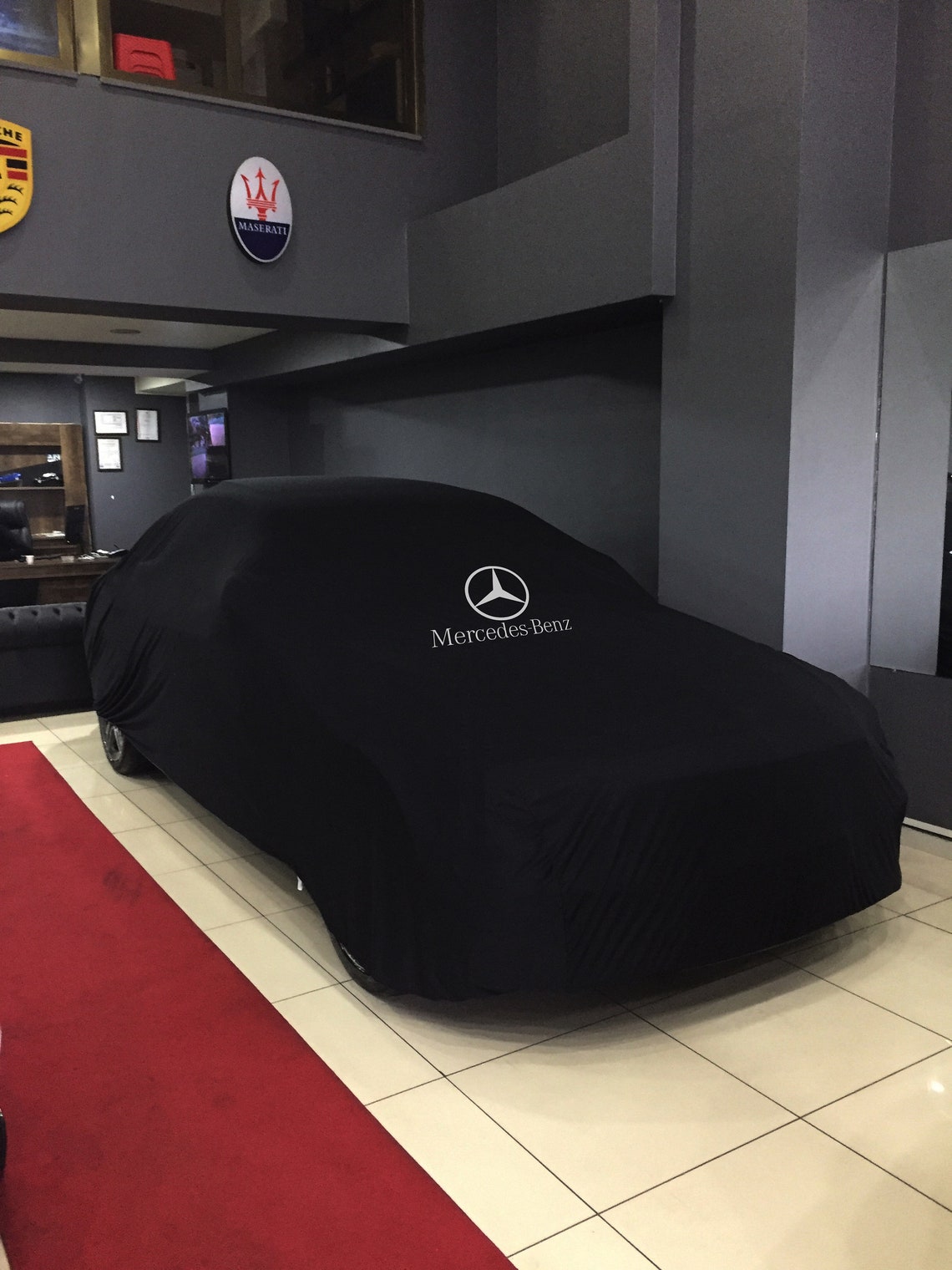 For Mercedes Benz Car Cover Handmade Combing Cotton Black Etsy