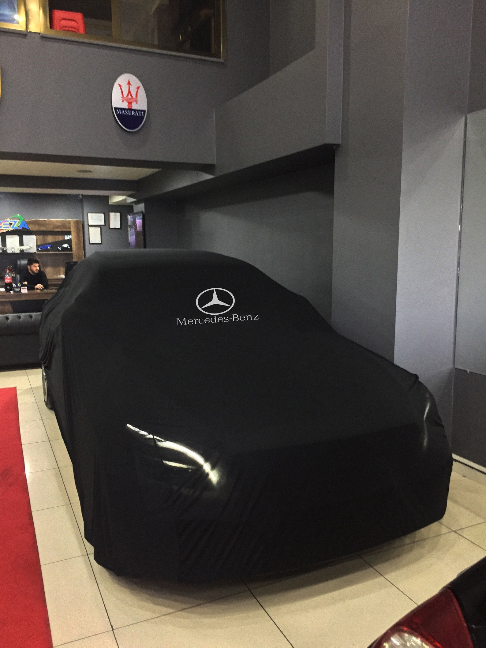 For Mercedes Benz Car Cover Handmade Combing Cotton Black | Etsy