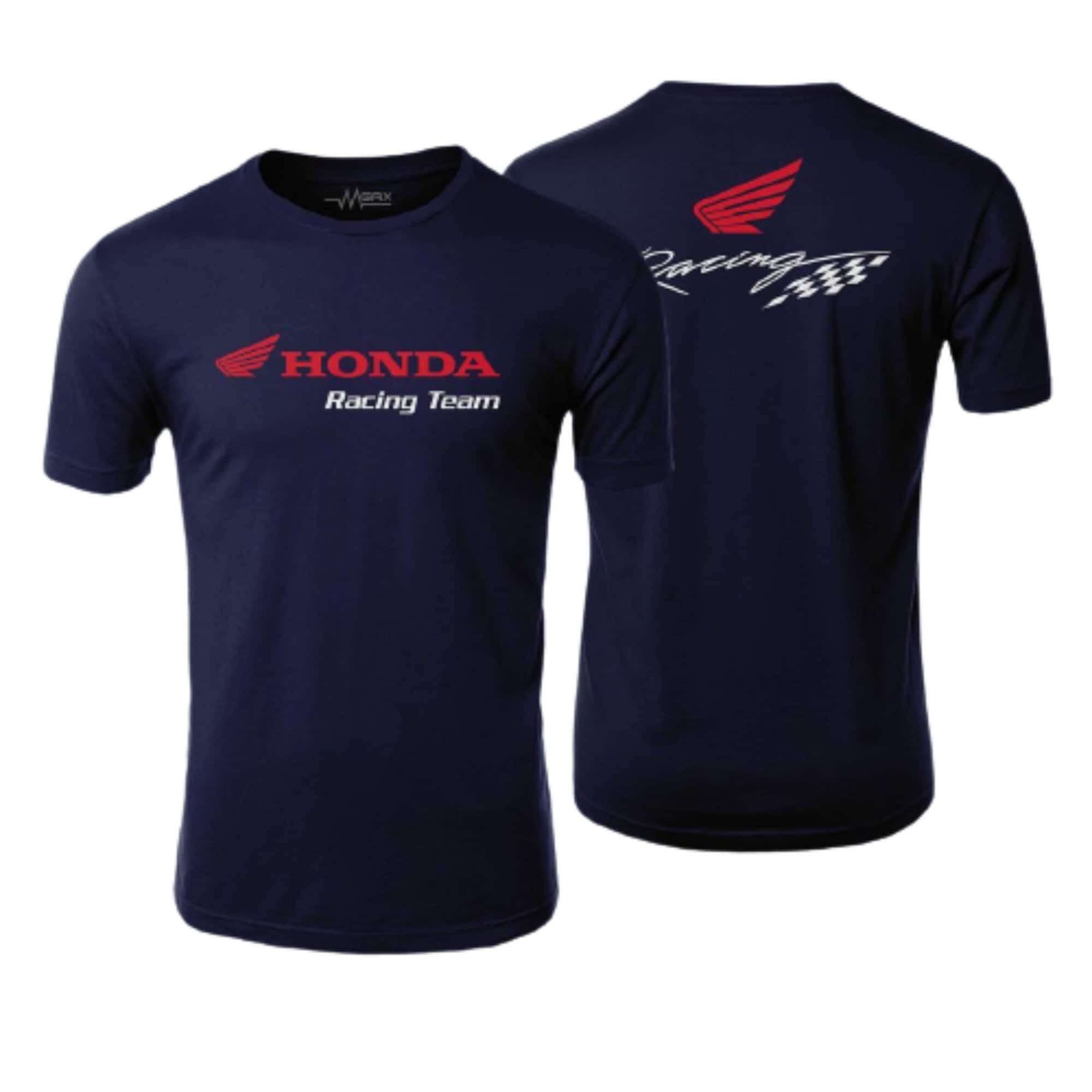 Men Honda Racing Printed O neck Tshirt Short Sleeve Crew Etsy