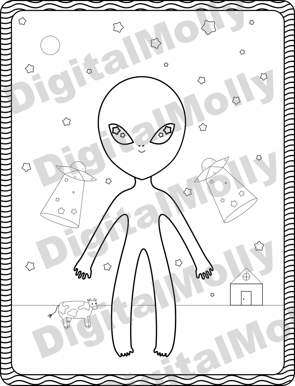 Area 51 Coloring Page Coloring Pages