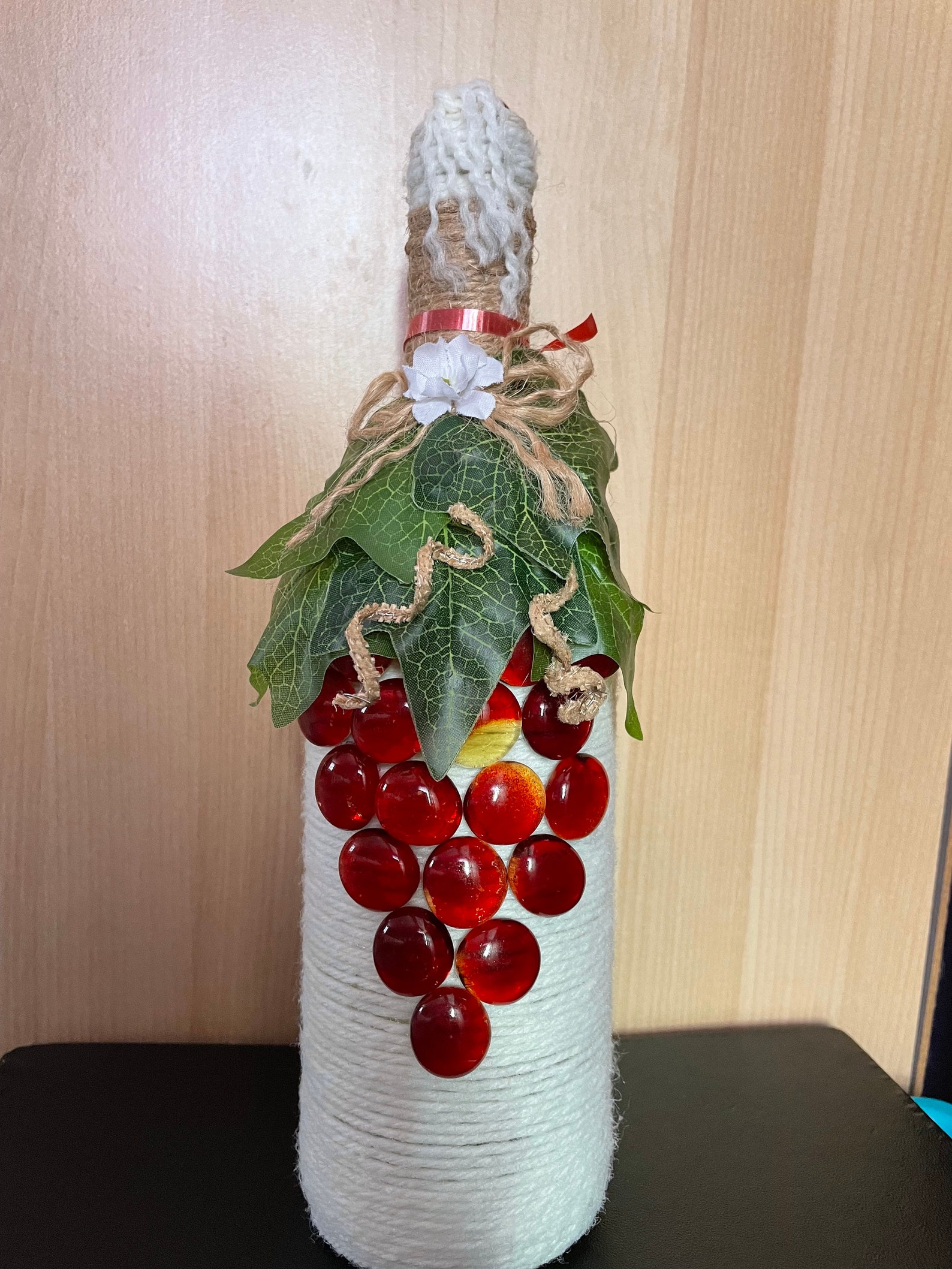 Decorative Bottle Grape Etsy