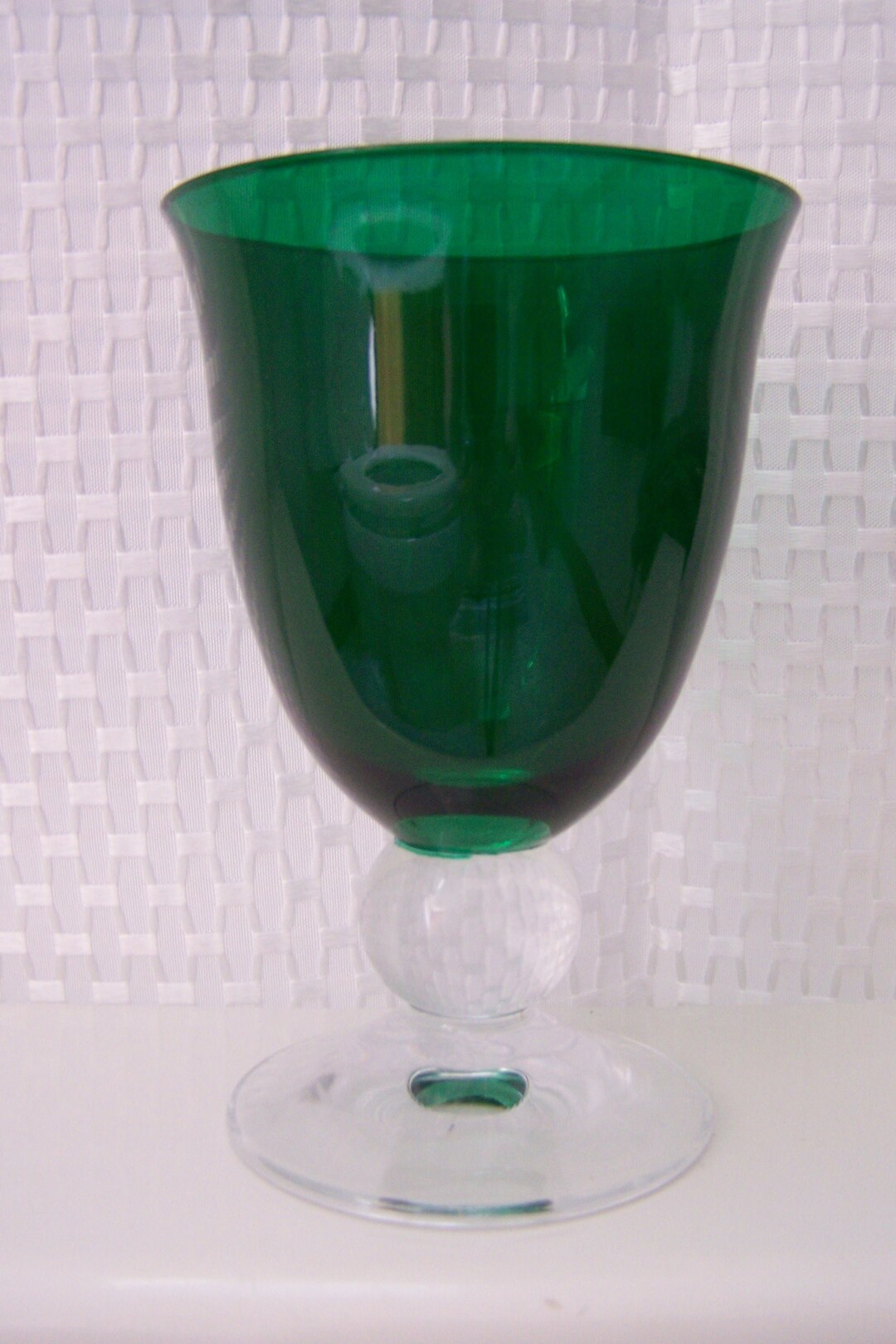 Lenox Crystal Holiday Gem Emerald Goblets Set of Etsy
