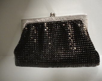 Whiting & Davis Vintage bronze mesh change purse