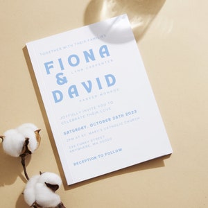 Letterpress Wedding Invitation | Letterpress Wedding Invite | Modern Letterpress Wedding Invitations | Letterpress Invite
