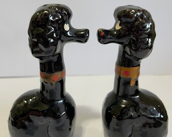 Whimsical Little Black Doggie Using Fire Hydrant 1970's Vintage Salt and Pepper Shakers Whimsical Little Black Doggie Using Fire Hydrant 1970's Vintage Salt and Pepper Shakers