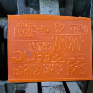 Birth Cards Letterpress